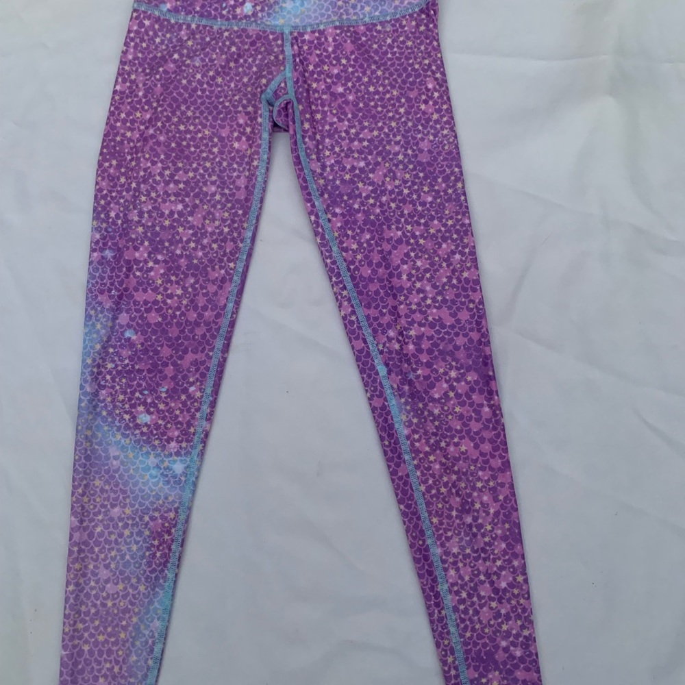 Teeki Mermaid Fairy Lavender Pink Hot Pants Leggings size S